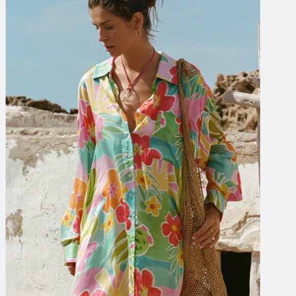 Spell margi hour top lounge shirt dress size small - Picture 3 of 10